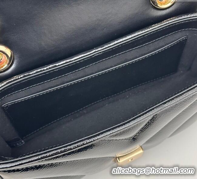 Super Quality Gucci GG Marmont Padded Patent Leather Mini Bag 446744 Black 2025