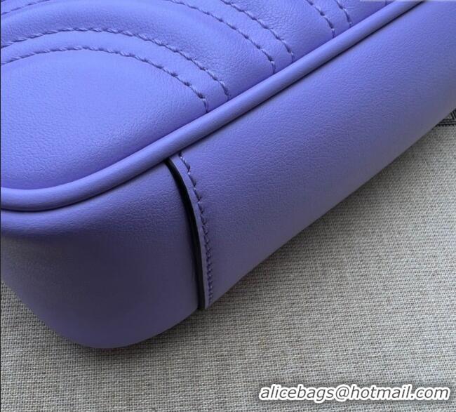 Market Sells Gucci GG Marmont Matelassé Leather Mini Bag 446744 Light Purple 2025