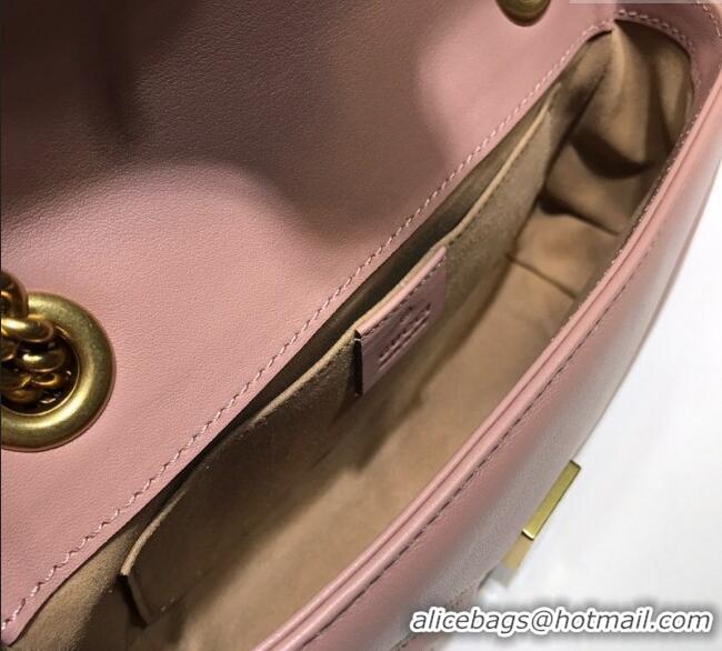 New Fashion Gucci GG Marmont Matelasse Leather Mini Bag 446744 Nude Pink 2025