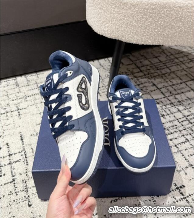 ​Buy Classic Dior B57 Dribble Low-Top Sneakers in Smooth Calfskin with Beige and Black Dior Oblique Jacquard D0007 White