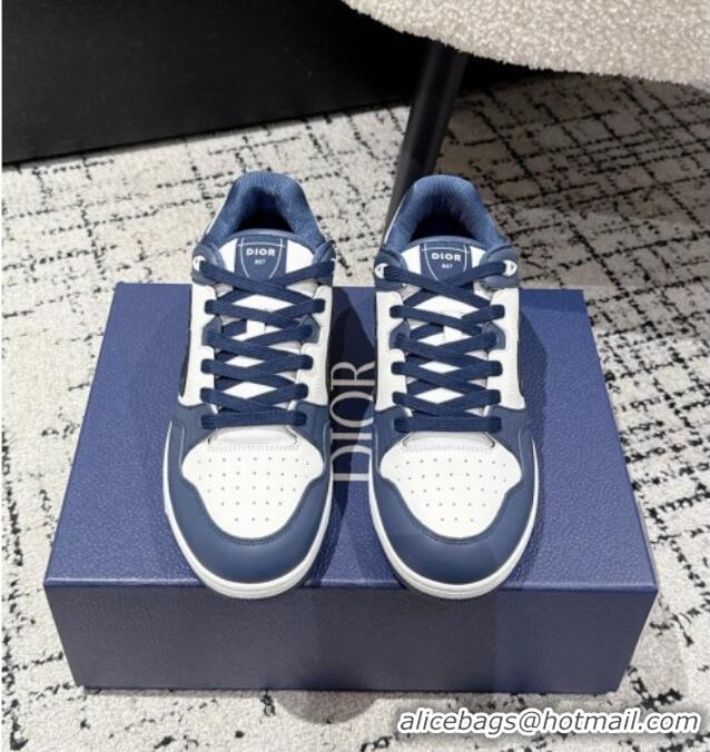 ​Buy Classic Dior B57 Dribble Low-Top Sneakers in Smooth Calfskin with Beige and Black Dior Oblique Jacquard D0007 White
