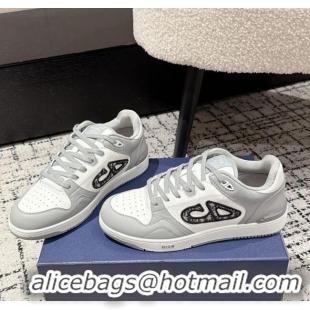 ​Discount Dior B57 Dribble Low-Top Sneakers in Smooth Calfskin with Beige and Black Dior Oblique Jacquard D0007 White/Gr