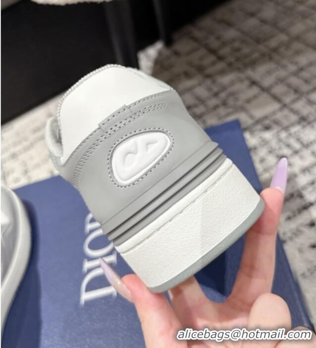 ​Discount Dior B57 Dribble Low-Top Sneakers in Smooth Calfskin with Beige and Black Dior Oblique Jacquard D0007 White/Gr