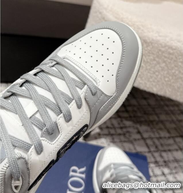 ​Discount Dior B57 Dribble Low-Top Sneakers in Smooth Calfskin with Beige and Black Dior Oblique Jacquard D0007 White/Gr