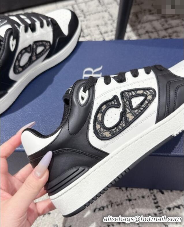 ​Buy Classic Dior B57 Dribble Low-Top Sneakers in Smooth Calfskin with Beige and Black Dior Oblique Jacquard D0007 White