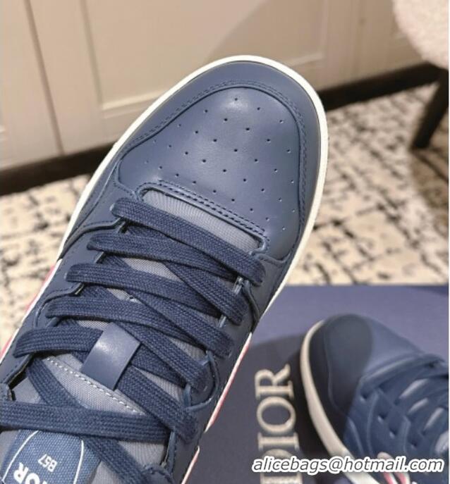 ​Spot Bulk Dior B57 Dribble Low-Top Sneakers in Calfskin Leather D008 Blue/Pink 2025