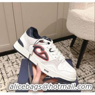 ​Cheapest Dior B57 Dribble Low-Top Sneakers in Calfskin Leather D008 White 2025