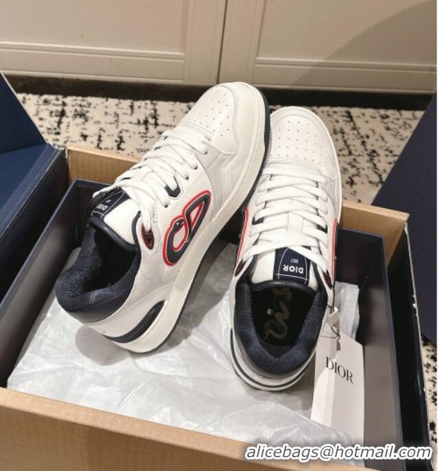 ​Cheapest Dior B57 Dribble Low-Top Sneakers in Calfskin Leather D008 White 2025