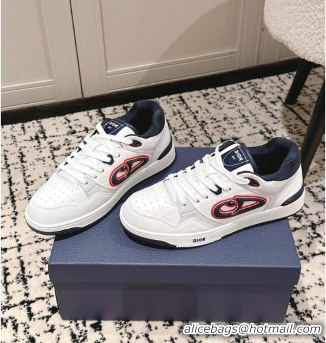 ​Cheapest Dior B57 Dribble Low-Top Sneakers in Calfskin Leather D008 White 2025