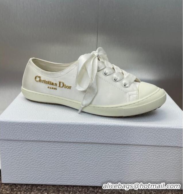 ​Low Cost Dior Dioriviera Dior Lucky Sneakers in Satin D0016 White 2025