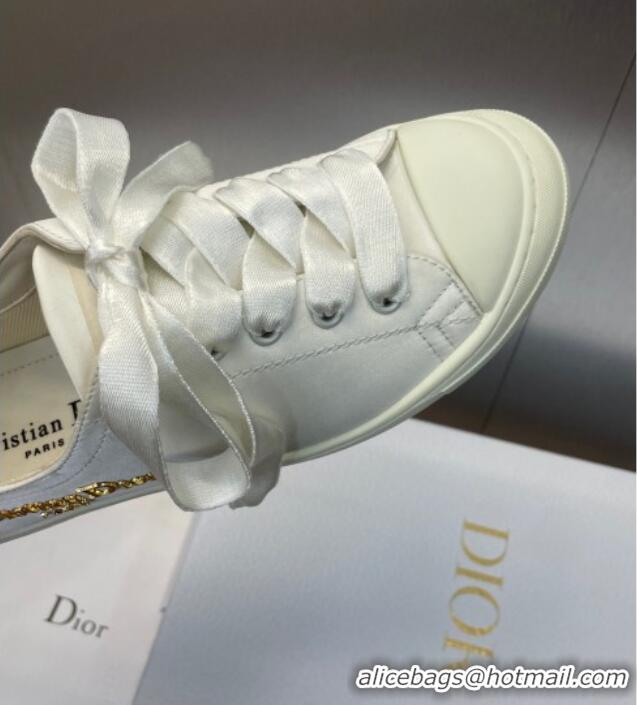​Low Cost Dior Dioriviera Dior Lucky Sneakers in Satin D0016 White 2025