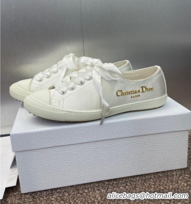 ​Low Cost Dior Dioriviera Dior Lucky Sneakers in Satin D0016 White 2025