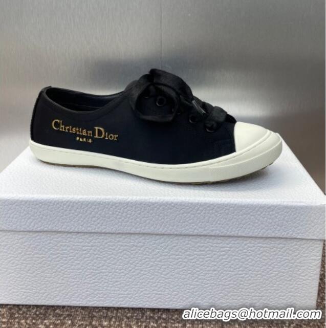 ​Good Quality Dior Dioriviera Dior Lucky Sneakers in Satin D0016 Black 2025