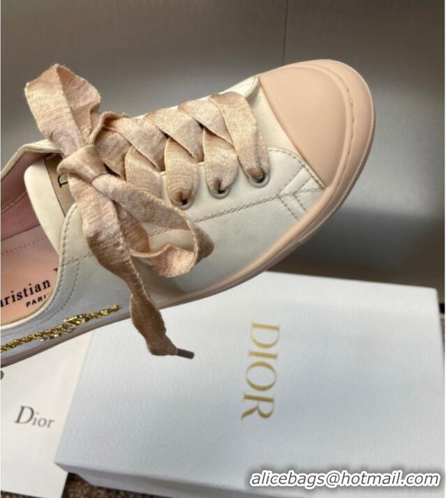 ​Best Grade Dior Dioriviera Dior Lucky Sneakers in Satin D0016 Nude 2025