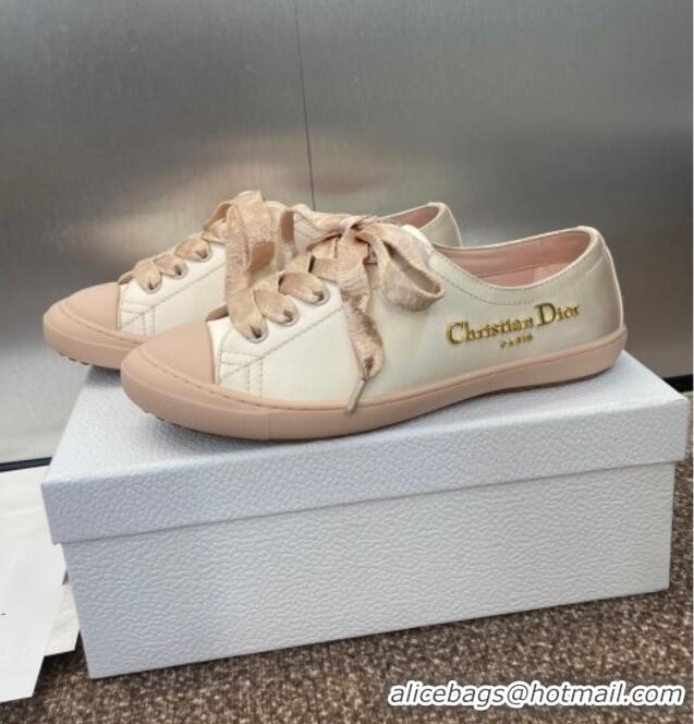 ​Best Grade Dior Dioriviera Dior Lucky Sneakers in Satin D0016 Nude 2025