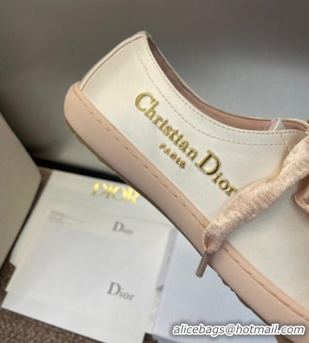 ​Best Grade Dior Dioriviera Dior Lucky Sneakers in Satin D0016 Nude 2025