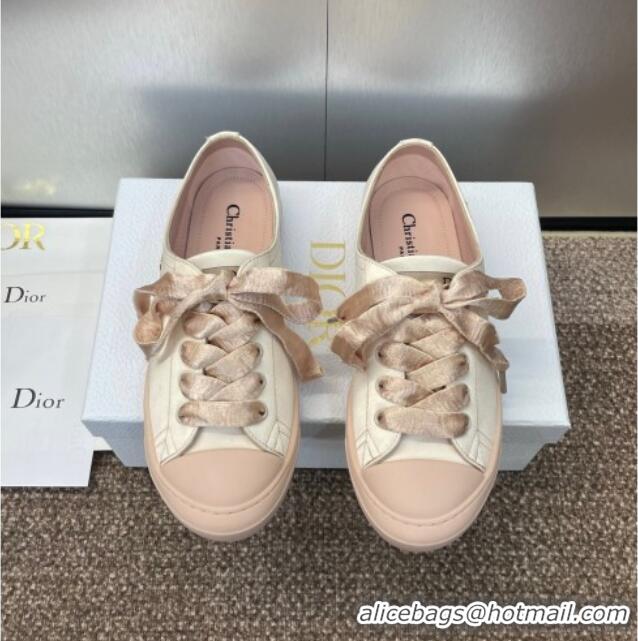 ​Best Grade Dior Dioriviera Dior Lucky Sneakers in Satin D0016 Nude 2025