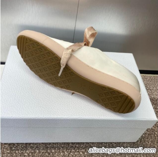 ​Best Grade Dior Dioriviera Dior Lucky Sneakers in Satin D0016 Nude 2025