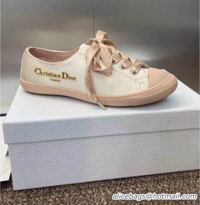 ​Best Grade Dior Dioriviera Dior Lucky Sneakers in Satin D0016 Nude 2025