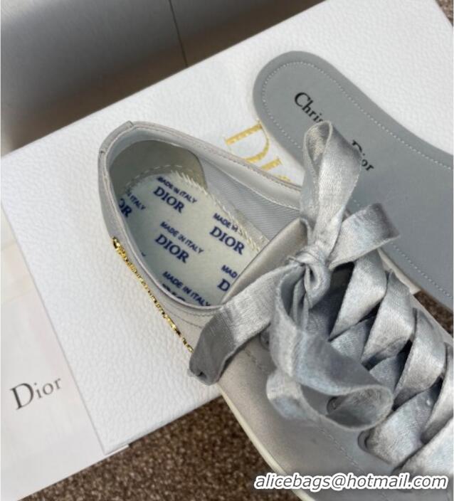Discount Dior Dioriviera Dior Lucky Sneakers in Satin D0017 Grey 2025