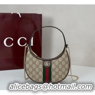 Original Cheap Gucci Ophidia GG Canvas small hobo shoulder bag 838463 Beige/Brown 2025