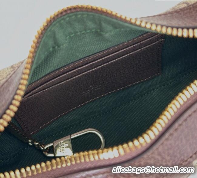 Original Cheap Gucci Ophidia GG Canvas small hobo shoulder bag 838463 Beige/Brown 2025