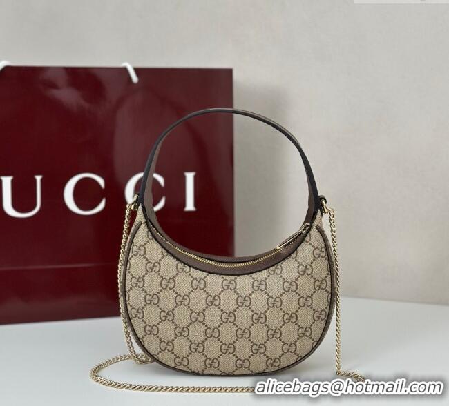 Original Cheap Gucci Ophidia GG Canvas small hobo shoulder bag 838463 Beige/Brown 2025