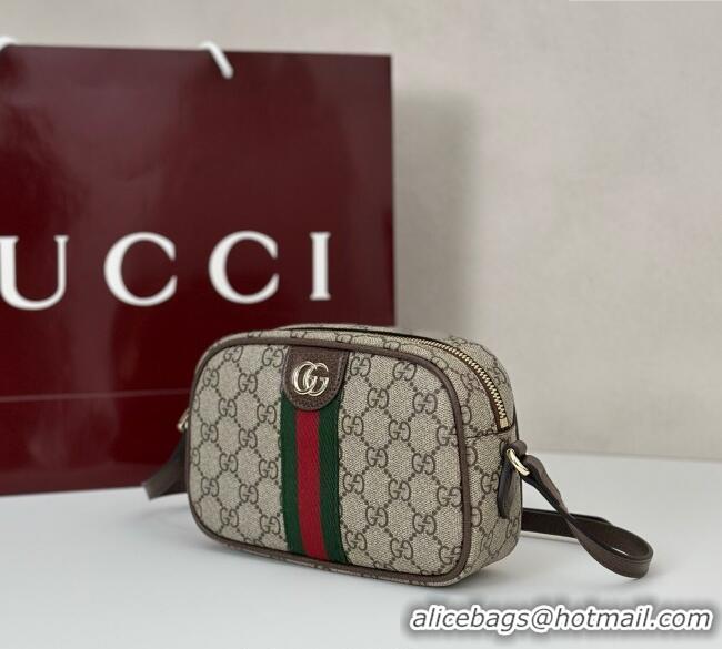 Spot Bulk Gucci Ophidia GG Canvas small camera bag 838480 Beige/Brown 2025