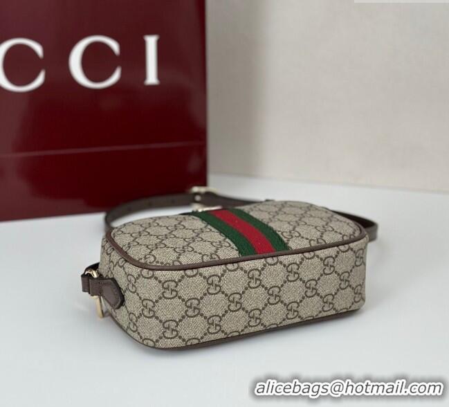 Spot Bulk Gucci Ophidia GG Canvas small camera bag 838480 Beige/Brown 2025