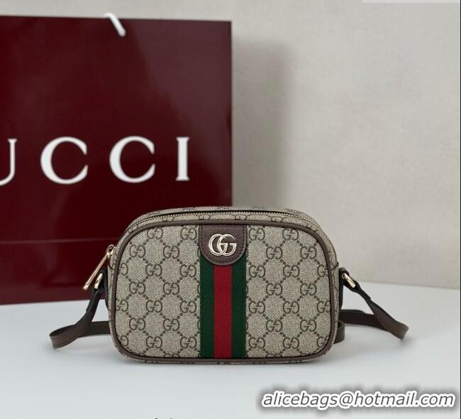 Spot Bulk Gucci Ophidia GG Canvas small camera bag 838480 Beige/Brown 2025