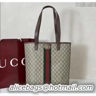 New Cheap Gucci Ophidia GG Canvas medium tote bag 834465 beige/Brown 2025