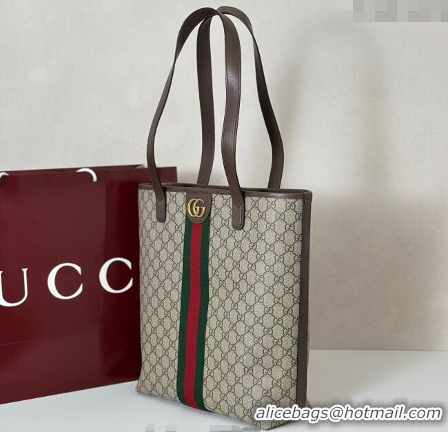 New Cheap Gucci Ophidia GG Canvas medium tote bag 834465 beige/Brown 2025