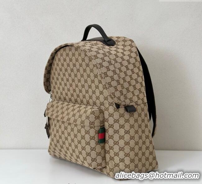 Inexpensive Gucci GG canvas medium backpack bag 824624 Beige/brown 2025