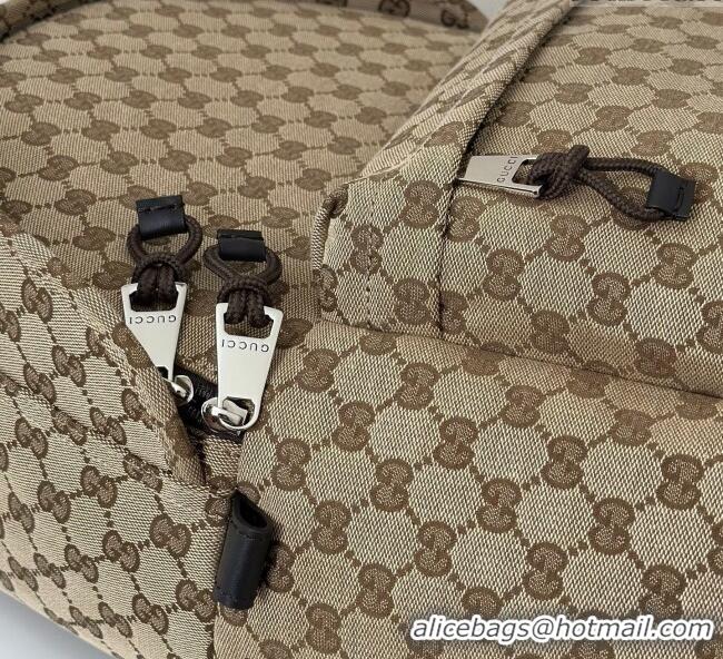 Inexpensive Gucci GG canvas medium backpack bag 824624 Beige/brown 2025