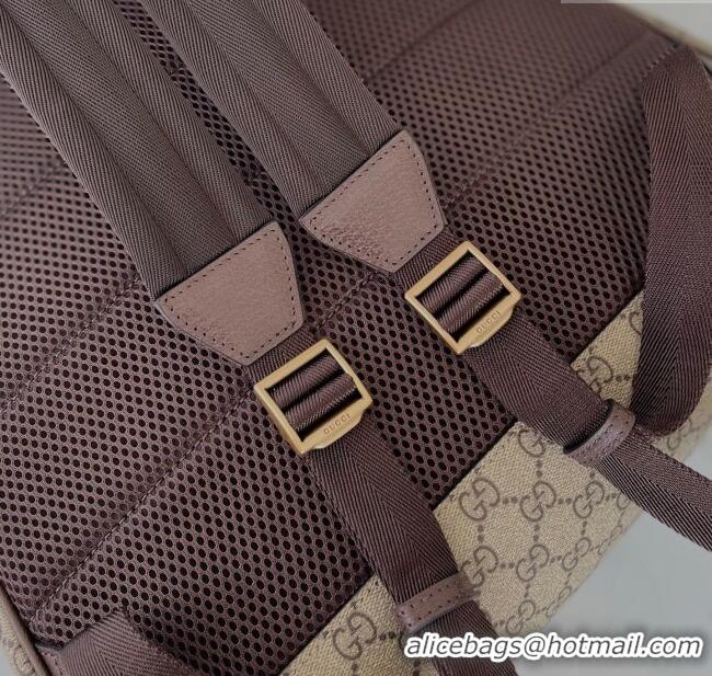 Hot Style Gucci Ophidia GG Canvas medium backpack bag 834466 Beige/Brown 2025