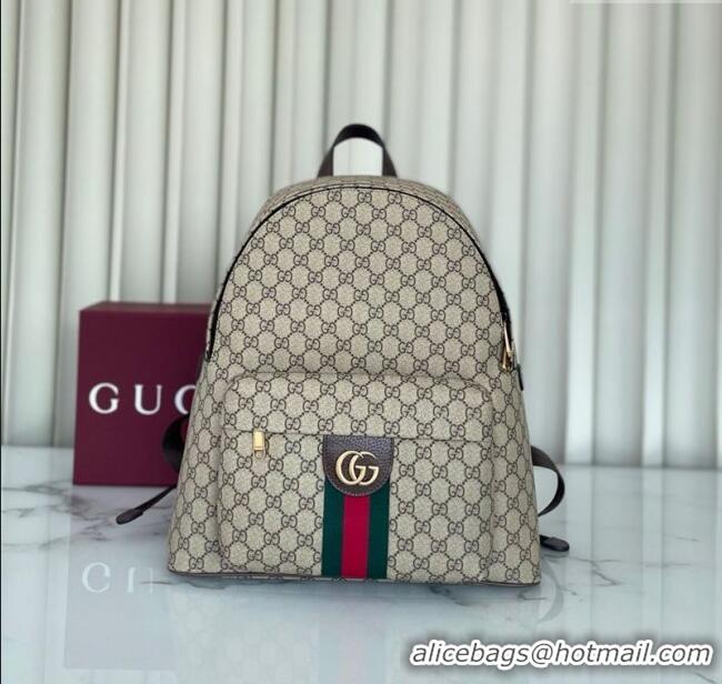 Hot Style Gucci Ophidia GG Canvas medium backpack bag 834466 Beige/Brown 2025