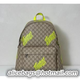 Classic Cheap Gucci Ophidia GG Canvas Medium backpack with print 834466 Beige/Green 2025
