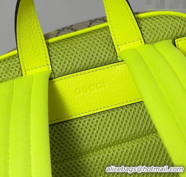 Classic Cheap Gucci Ophidia GG Canvas Medium backpack with print 834466 Beige/Green 2025
