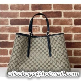 Best Price Gucci GG Canvas Emblem Maxi Tote Bag 815212 Beige/Black 2025