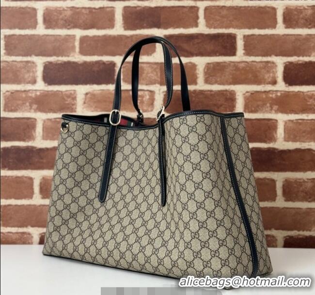 Best Price Gucci GG Canvas Emblem Maxi Tote Bag 815212 Beige/Black 2025