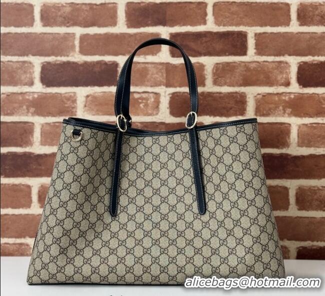 Best Price Gucci GG Canvas Emblem Maxi Tote Bag 815212 Beige/Black 2025