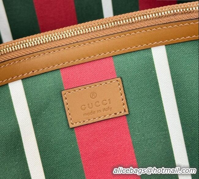 Luxury Classic Gucci GG Canvas Emblem Maxi Tote Bag 815212 Beige/Brown 2025