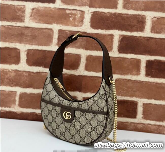 Top Design Gucci GG Canvas Hobo Shoulder Bag 772308 Beige/Brown 2025