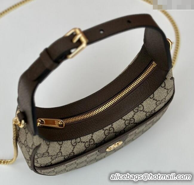 Top Design Gucci GG Canvas Hobo Shoulder Bag 772308 Beige/Brown 2025