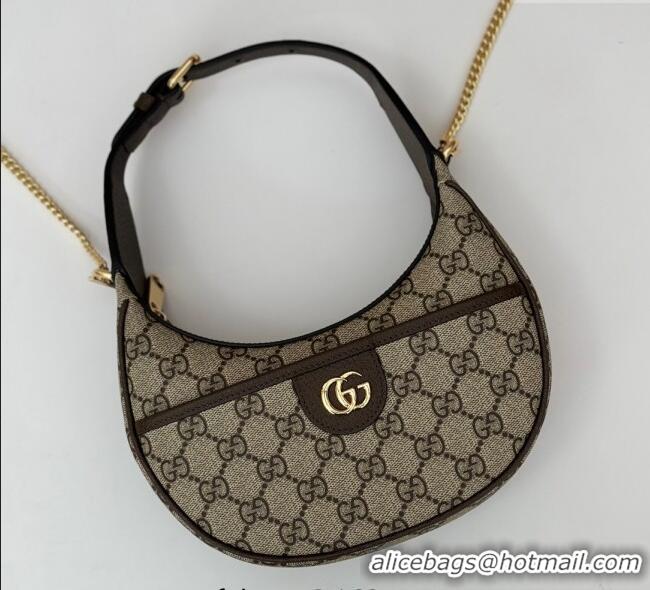 Top Design Gucci GG Canvas Hobo Shoulder Bag 772308 Beige/Brown 2025