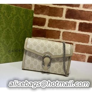 Well Crafted Gucci Dionysus GG Canvas Chain Wallet 401231 Oatmeal/Beige 2025