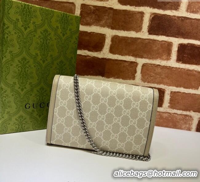 Well Crafted Gucci Dionysus GG Canvas Chain Wallet 401231 Oatmeal/Beige 2025