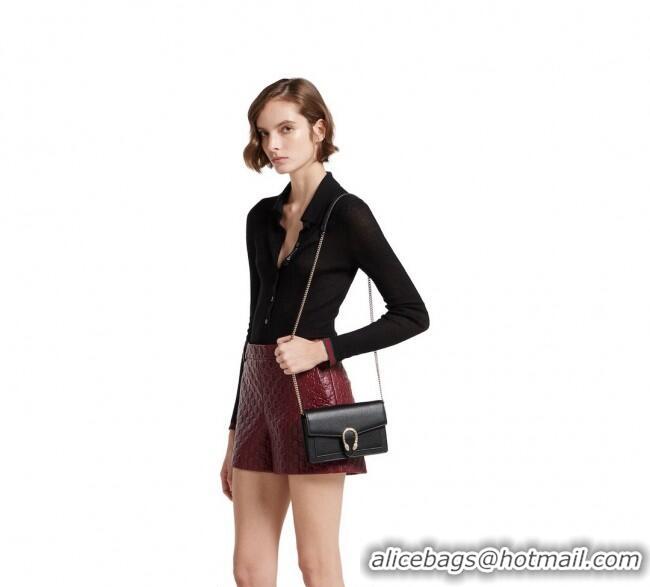Popular Style Gucci Dionysus wallet on chain in grainy leather 837373 Beige 2025