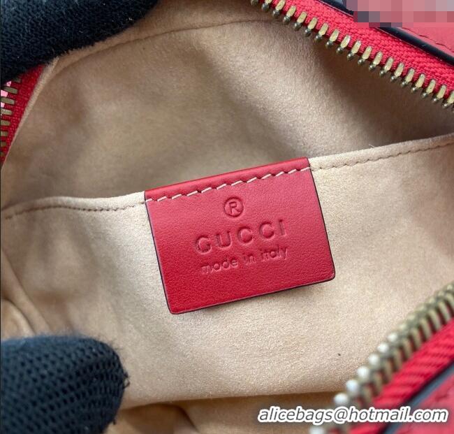 Trendy Design Gucci GG Marmont Leather Mini Camera Bag 448065 Red 2025