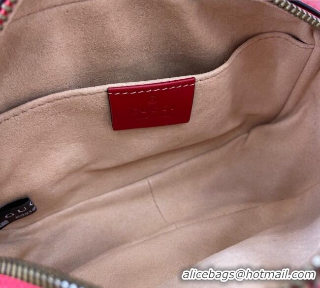 Trendy Design Gucci GG Marmont Leather Mini Camera Bag 448065 Red 2025